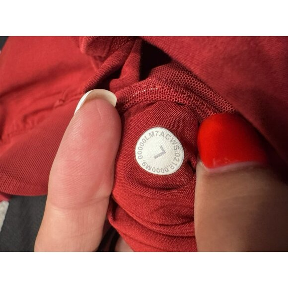 Lululemon Men Namaste At The Beach Short 8” Large Red Grey - Picture 7 of 8